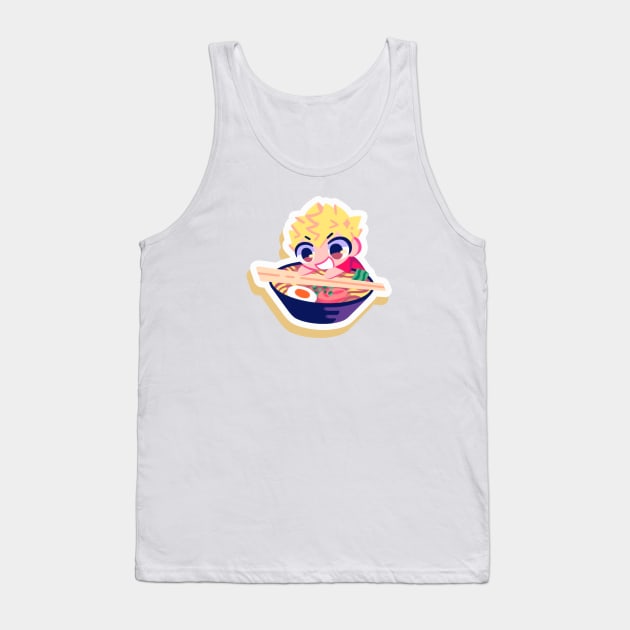 Ryuji Sakamoto ramen Tank Top by OkiComa